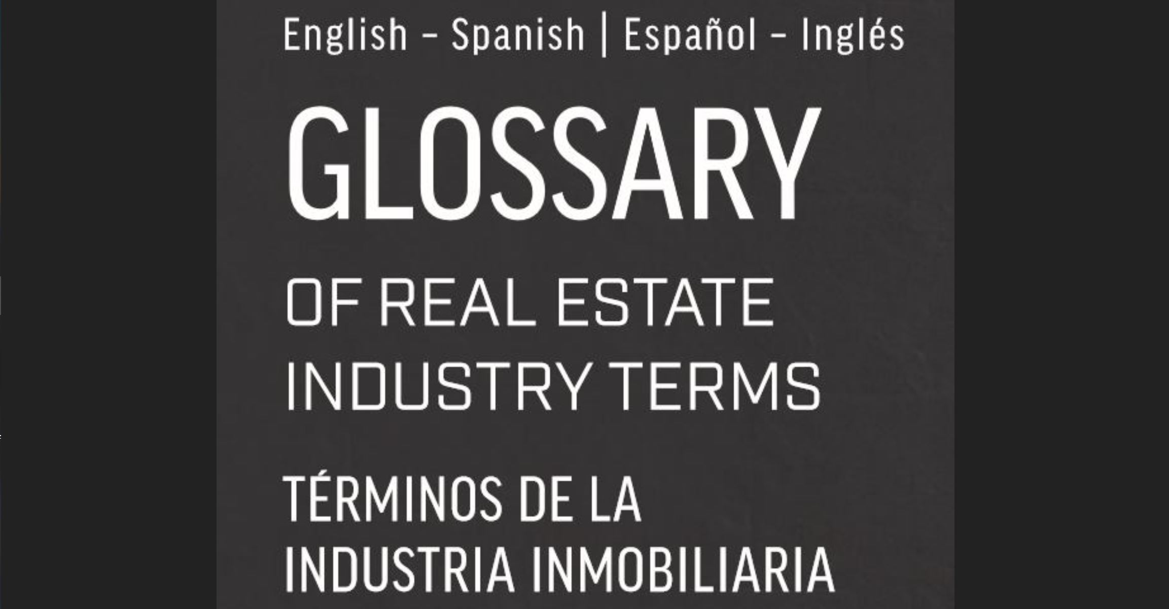 Real Estate Glossary English Spanish